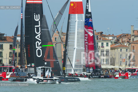 Venice 19/05/12 - Americàcup World Series in Venice: catamarans in race - catamarano luna rossa prada barca regata ©Graziano Arici/Rosebud2