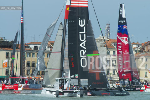 Venice 19/05/12 - Americàcup World Series in Venice: catamarans in race - catamarano luna rossa prada barca regata ©Graziano Arici/Rosebud2
