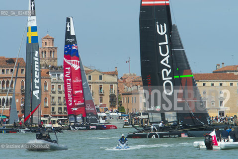Venice 19/05/12 - Americàcup World Series in Venice: catamarans in race - catamarano luna rossa prada barca regata ©Graziano Arici/Rosebud2