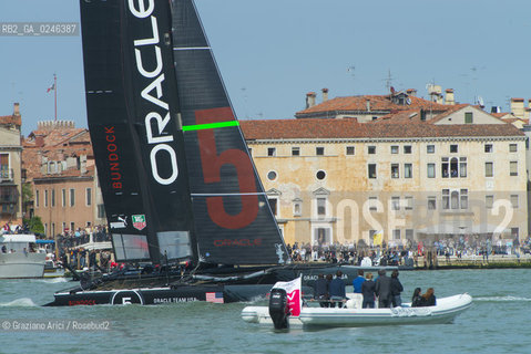 Venice 19/05/12 - Americàcup World Series in Venice: catamarans in race - catamarano luna rossa prada barca regata ©Graziano Arici/Rosebud2