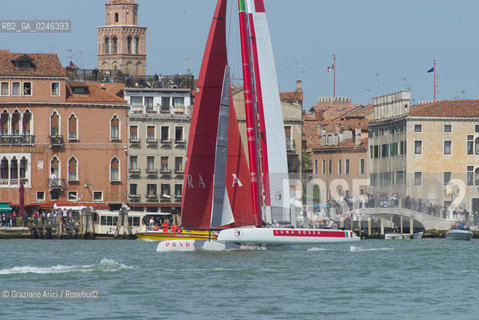 Venice 19/05/12 - Americàcup World Series in Venice: catamarans in race - catamarano luna rossa prada barca regata ©Graziano Arici/Rosebud2