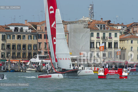 Venice 19/05/12 - Americàcup World Series in Venice: catamarans in race - catamarano luna rossa prada barca regata ©Graziano Arici/Rosebud2
