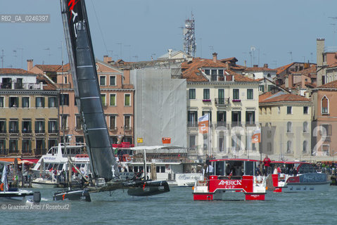 Venice 19/05/12 - Americàcup World Series in Venice: catamarans in race - catamarano luna rossa prada barca regata ©Graziano Arici/Rosebud2