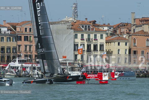 Venice 19/05/12 - Americàcup World Series in Venice: catamarans in race - catamarano luna rossa prada barca regata ©Graziano Arici/Rosebud2