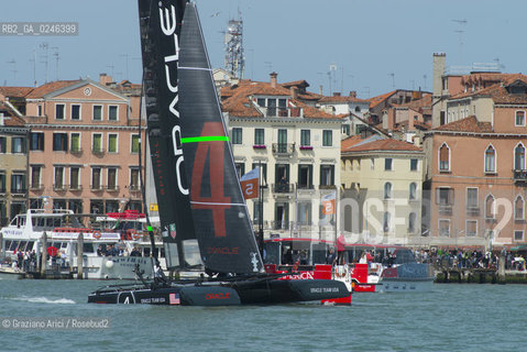 Venice 19/05/12 - Americàcup World Series in Venice: catamarans in race - catamarano luna rossa prada barca regata ©Graziano Arici/Rosebud2