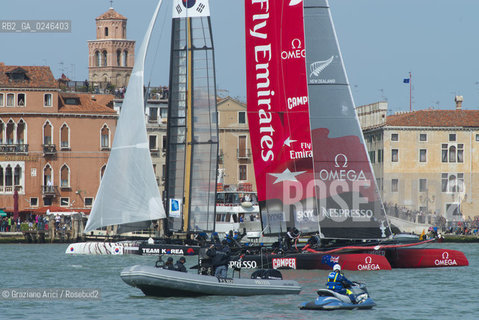 Venice 19/05/12 - Americàcup World Series in Venice: catamarans in race - catamarano luna rossa prada barca regata ©Graziano Arici/Rosebud2