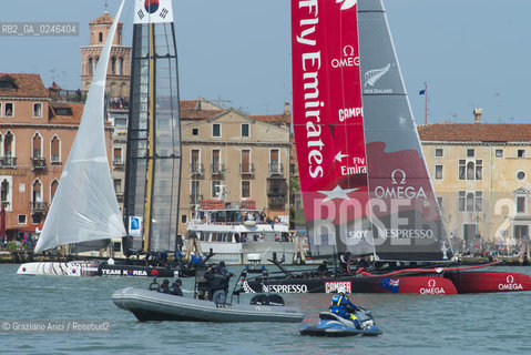 Venice 19/05/12 - Americàcup World Series in Venice: catamarans in race - catamarano luna rossa prada barca regata ©Graziano Arici/Rosebud2