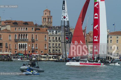 Venice 19/05/12 - Americàcup World Series in Venice: catamarans in race - catamarano luna rossa prada barca regata ©Graziano Arici/Rosebud2
