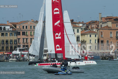Venice 19/05/12 - Americàcup World Series in Venice: catamarans in race - catamarano luna rossa prada barca regata ©Graziano Arici/Rosebud2