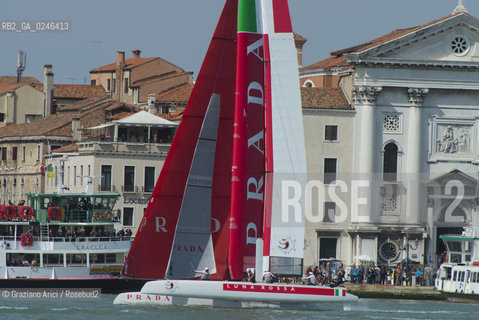 Venice 19/05/12 - Americàcup World Series in Venice: catamarans in race - catamarano luna rossa prada barca regata ©Graziano Arici/Rosebud2