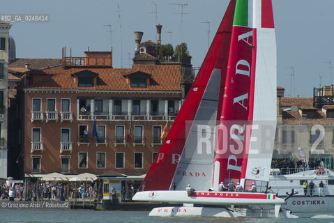 Venice 19/05/12 - Americàcup World Series in Venice: catamarans in race - catamarano luna rossa prada barca regata ©Graziano Arici/Rosebud2