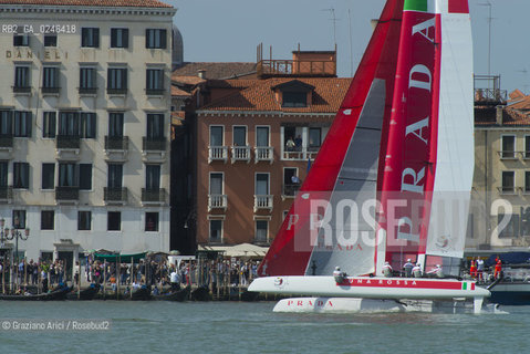 Venice 19/05/12 - Americàcup World Series in Venice: catamarans in race - catamarano luna rossa prada barca regata ©Graziano Arici/Rosebud2