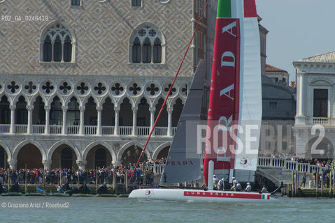 Venice 19/05/12 - Americàcup World Series in Venice: catamarans in race - catamarano luna rossa prada barca regata ©Graziano Arici/Rosebud2