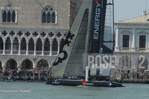 Venice 19/05/12 - Americàcup World Series in Venice: catamarans in race - catamarano luna rossa prada barca regata ©Graziano Arici/Rosebud2