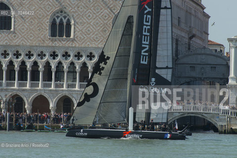 Venice 19/05/12 - Americàcup World Series in Venice: catamarans in race - catamarano luna rossa prada barca regata ©Graziano Arici/Rosebud2
