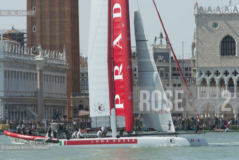 Venice 19/05/12 - Americàcup World Series in Venice: catamarans in race - catamarano luna rossa prada barca regata ©Graziano Arici/Rosebud2