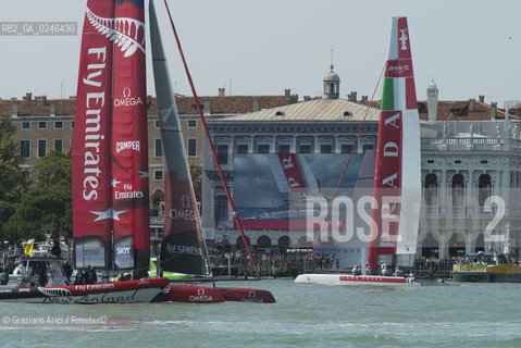 Venice 19/05/12 - Americàcup World Series in Venice: catamarans in race - catamarano luna rossa prada barca regata ©Graziano Arici/Rosebud2