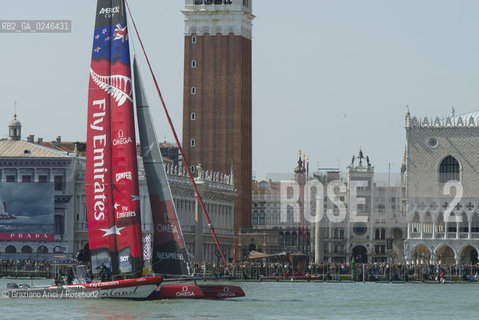 Venice 19/05/12 - Americàcup World Series in Venice: catamarans in race - catamarano luna rossa prada barca regata ©Graziano Arici/Rosebud2