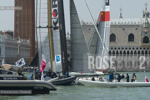 Venice 19/05/12 - Americàcup World Series in Venice: catamarans in race - catamarano luna rossa prada barca regata ©Graziano Arici/Rosebud2