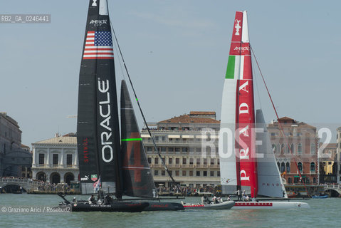 Venice 19/05/12 - Americàcup World Series in Venice: catamarans in race - catamarano luna rossa prada barca regata ©Graziano Arici/Rosebud2