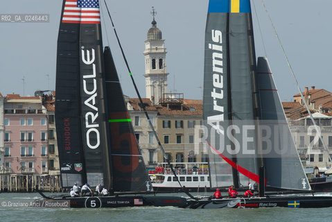 Venice 19/05/12 - Americàcup World Series in Venice: catamarans in race - catamarano luna rossa prada barca regata ©Graziano Arici/Rosebud2