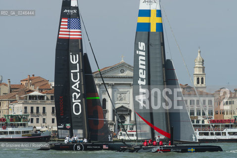 Venice 19/05/12 - Americàcup World Series in Venice: catamarans in race - catamarano luna rossa prada barca regata ©Graziano Arici/Rosebud2