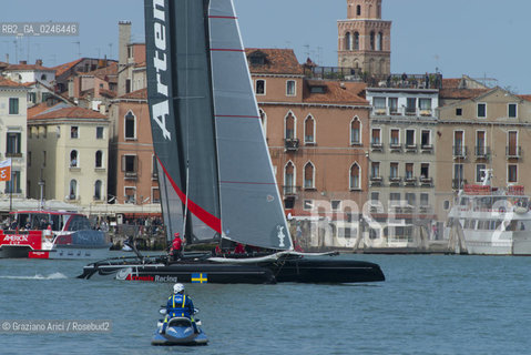 Venice 19/05/12 - Americàcup World Series in Venice: catamarans in race - catamarano luna rossa prada barca regata ©Graziano Arici/Rosebud2