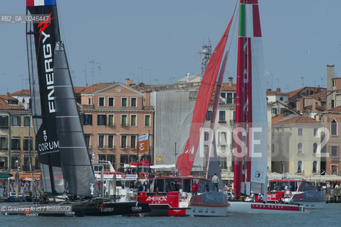 Venice 19/05/12 - Americàcup World Series in Venice: catamarans in race - catamarano luna rossa prada barca regata ©Graziano Arici/Rosebud2