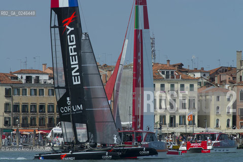 Venice 19/05/12 - Americàcup World Series in Venice: catamarans in race - catamarano luna rossa prada barca regata ©Graziano Arici/Rosebud2