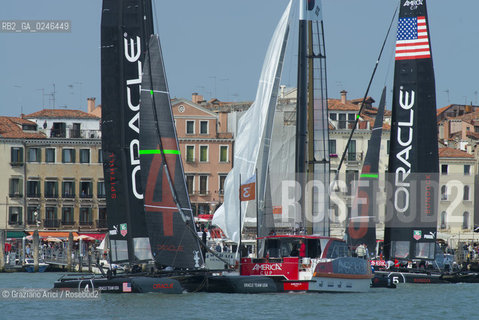 Venice 19/05/12 - Americàcup World Series in Venice: catamarans in race - catamarano luna rossa prada barca regata ©Graziano Arici/Rosebud2