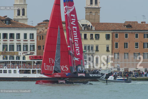 Venice 19/05/12 - Americàcup World Series in Venice: catamarans in race - catamarano luna rossa prada barca regata ©Graziano Arici/Rosebud2
