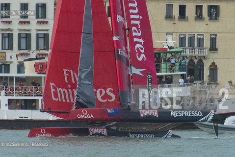 Venice 19/05/12 - Americàcup World Series in Venice: catamarans in race - catamarano luna rossa prada barca regata ©Graziano Arici/Rosebud2