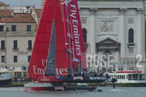 Venice 19/05/12 - Americàcup World Series in Venice: catamarans in race - catamarano luna rossa prada barca regata ©Graziano Arici/Rosebud2