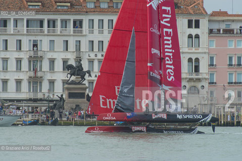 Venice 19/05/12 - Americàcup World Series in Venice: catamarans in race - catamarano luna rossa prada barca regata ©Graziano Arici/Rosebud2