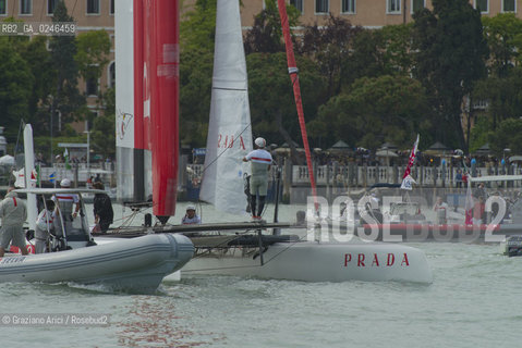 Venice 19/05/12 - Americàcup World Series in Venice: catamarans in race - catamarano luna rossa prada barca regata ©Graziano Arici/Rosebud2