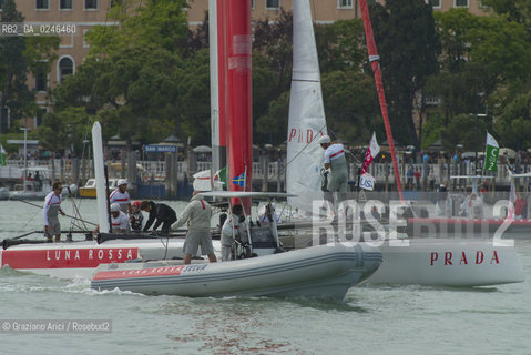 Venice 19/05/12 - Americàcup World Series in Venice: catamarans in race - catamarano luna rossa prada barca regata ©Graziano Arici/Rosebud2