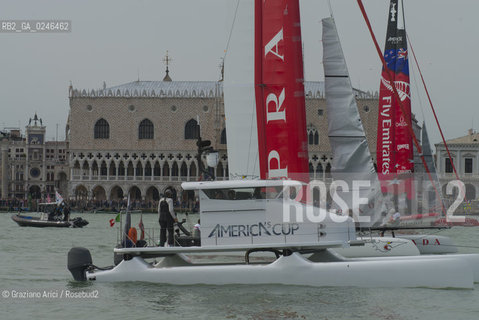 Venice 19/05/12 - Americàcup World Series in Venice: catamarans in race - catamarano luna rossa prada barca regata ©Graziano Arici/Rosebud2