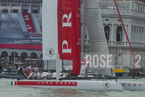 Venice 19/05/12 - Americàcup World Series in Venice: catamarans in race - catamarano luna rossa prada barca regata ©Graziano Arici/Rosebud2