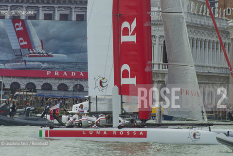 Venice 19/05/12 - Americàcup World Series in Venice: catamarans in race - catamarano luna rossa prada barca regata ©Graziano Arici/Rosebud2