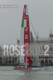 Venice 19/05/12 - Americàcup World Series in Venice: catamarans in race - catamarano luna rossa prada barca regata ©Graziano Arici/Rosebud2