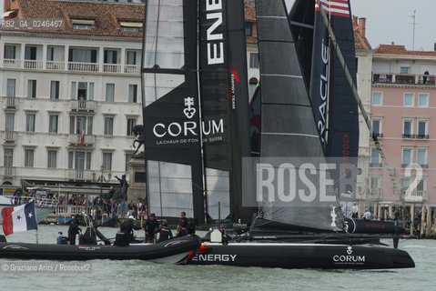 Venice 19/05/12 - Americàcup World Series in Venice: catamarans in race - catamarano luna rossa prada barca regata ©Graziano Arici/Rosebud2
