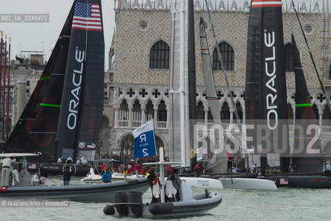 Venice 19/05/12 - Americàcup World Series in Venice: catamarans in race - catamarano luna rossa prada barca regata ©Graziano Arici/Rosebud2
