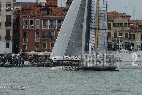 Venice 19/05/12 - Americàcup World Series in Venice: catamarans in race - catamarano luna rossa prada barca regata ©Graziano Arici/Rosebud2