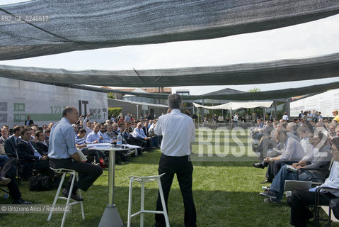Rocade (TV) 26/5/12: Il Ministro Corrado Passera al Convegno Italia Startup presso il Centro per la ricerca e linnovazione tecnologica H-Farm - The Center for the research and the technologic innovation builded by Riccardo Donadon incubatore star up economia ©Graziano Arici/Rosebud2