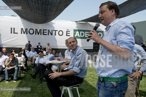 Rocade (TV) 26/5/12: Il Ministro Corrado Passera al Convegno Italia Startup presso il Centro per la ricerca e linnovazione tecnologica H-Farm - The Center for the research and the technologic innovation builded by Riccardo Donadon incubatore star up economia ©Graziano Arici/Rosebud2