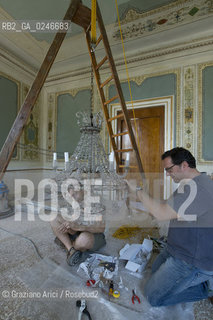 Venezia 14/06/2012 : Palazzo Reale di Venezia- Restauro e ripristino delle sale dellImperatrice Elisabeth dAustria (Sissi) ©Graziano Arici/Rosebud2