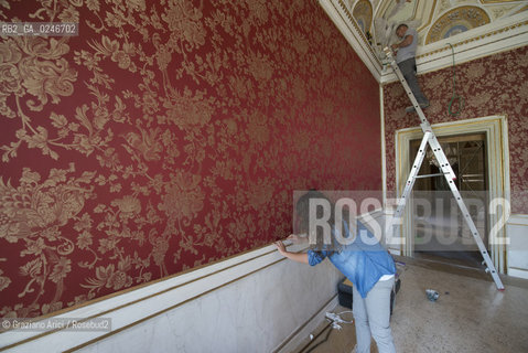 Venezia 14/06/2012 : Palazzo Reale di Venezia- Restauro e ripristino delle sale dellImperatrice Elisabeth dAustria (Sissi) ©Graziano Arici/Rosebud2