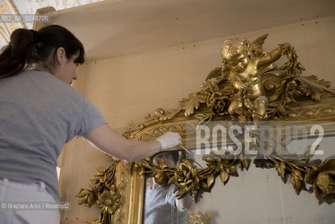 Venezia 14/06/2012 : Palazzo Reale di Venezia- Restauro e ripristino delle sale dellImperatrice Elisabeth dAustria (Sissi) ©Graziano Arici/Rosebud2