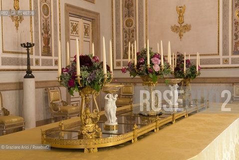 Venezia giugno 2012 : The Royal Palace - Ala Napoleonica Palazzo Reale : Sala da Pranzo dOnore ©Graziano Arici/Rosebud2