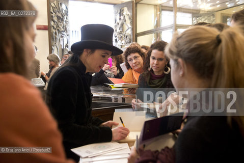 Venice, march, 13th 2013 - Writer Amelie Nothomb in Incroci di Civiltà 2013 letteratura ©Graziano Arici/Rosebud2